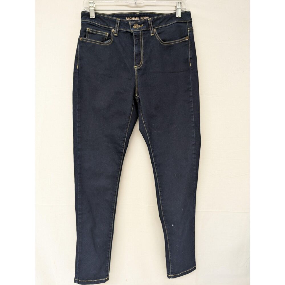 Michael Kors Women's Izzy Skinny Dark Wash Jeans - Size 10